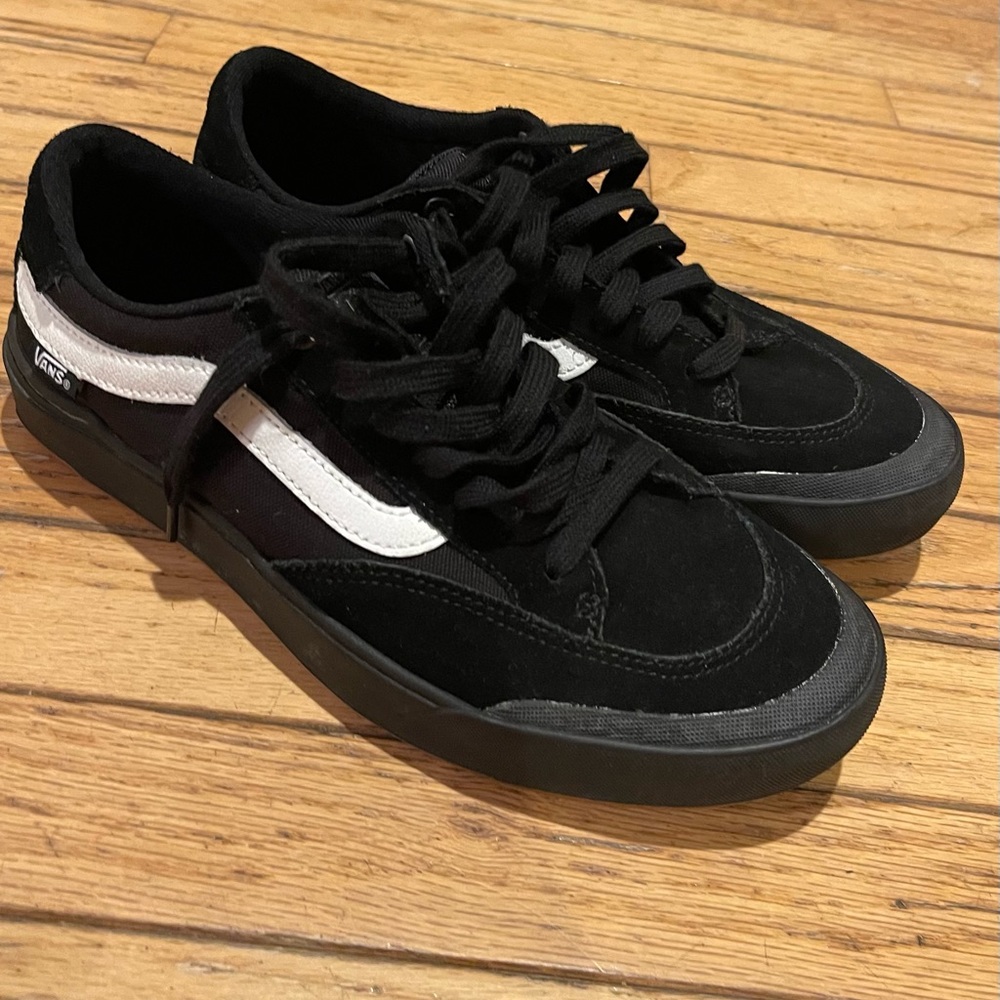 Vans black pro sneakers size 8